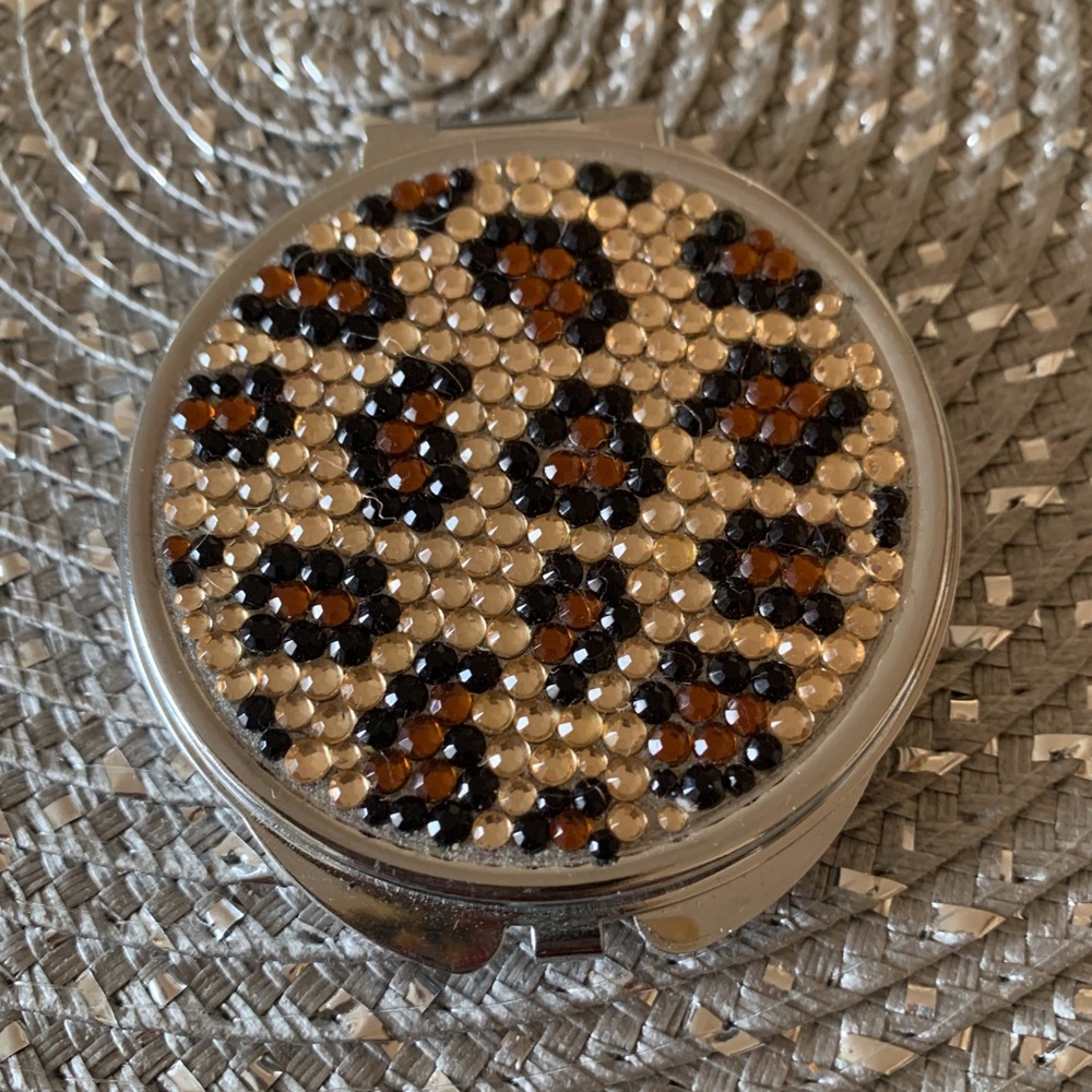 Animal Print Mirrored Compact